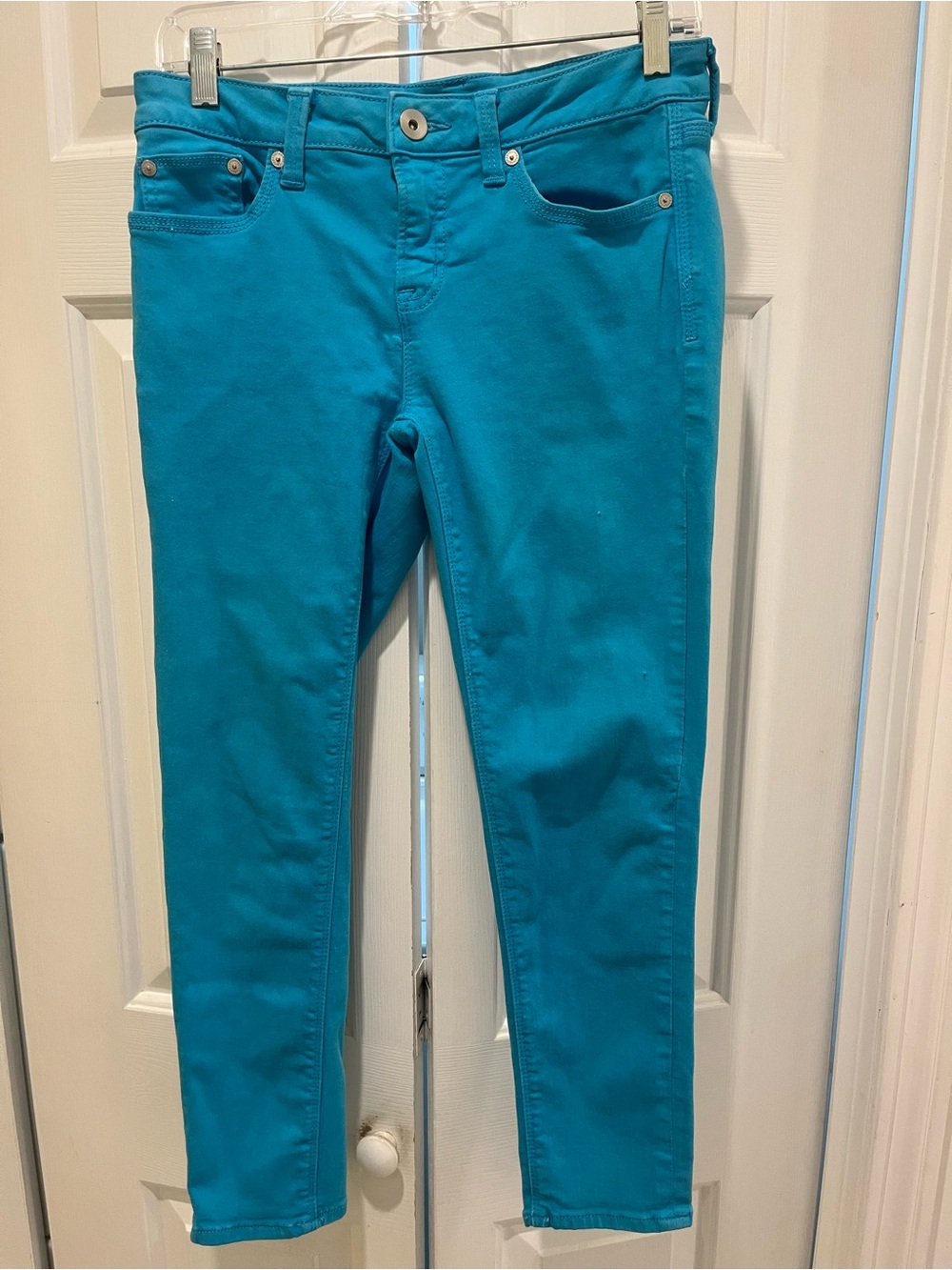 Skinnygirl Teal Skinny Jeans